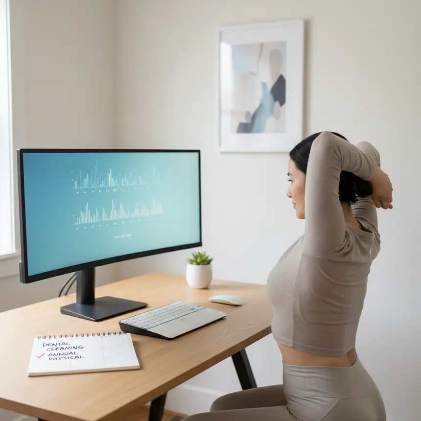 Desk area routine