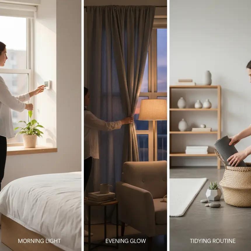 Solo living routine, daily habits