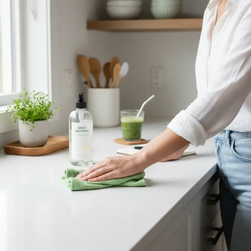 Kitchen cleaning routine