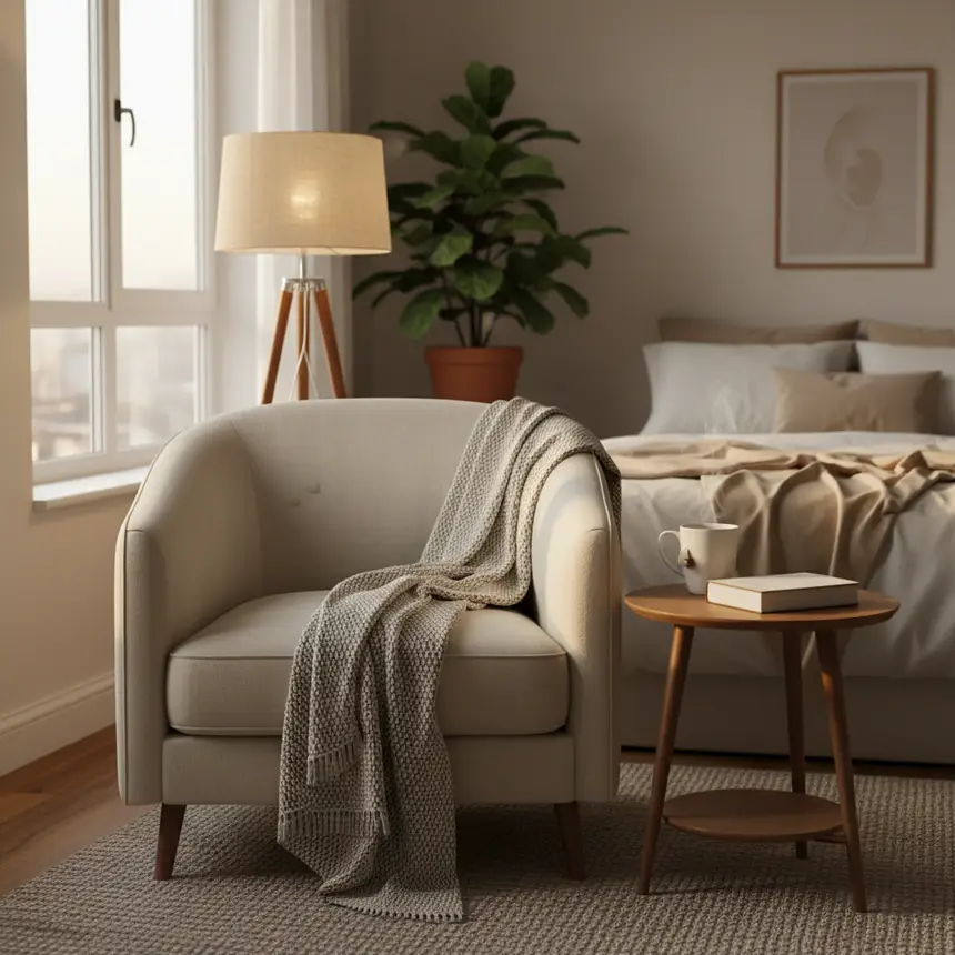 Cozy studio apartment interior