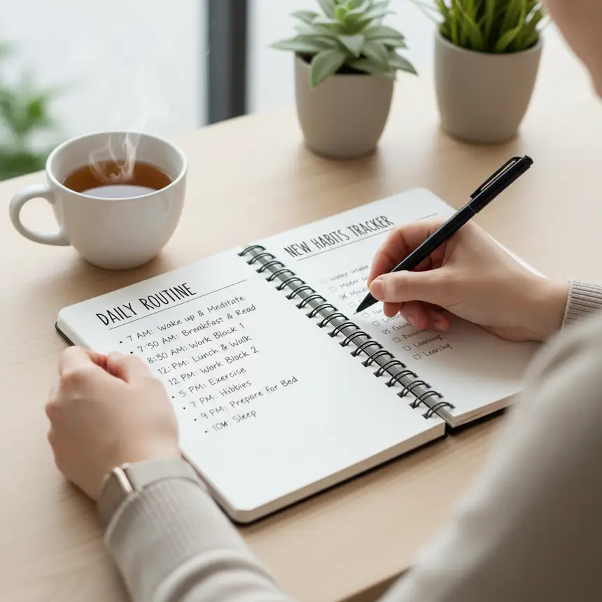 daily routine planning, habit formation