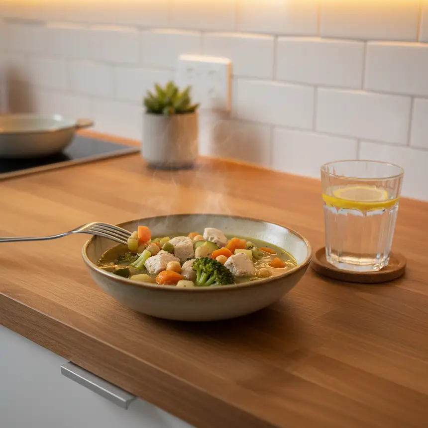 Quick meal, solo cooking