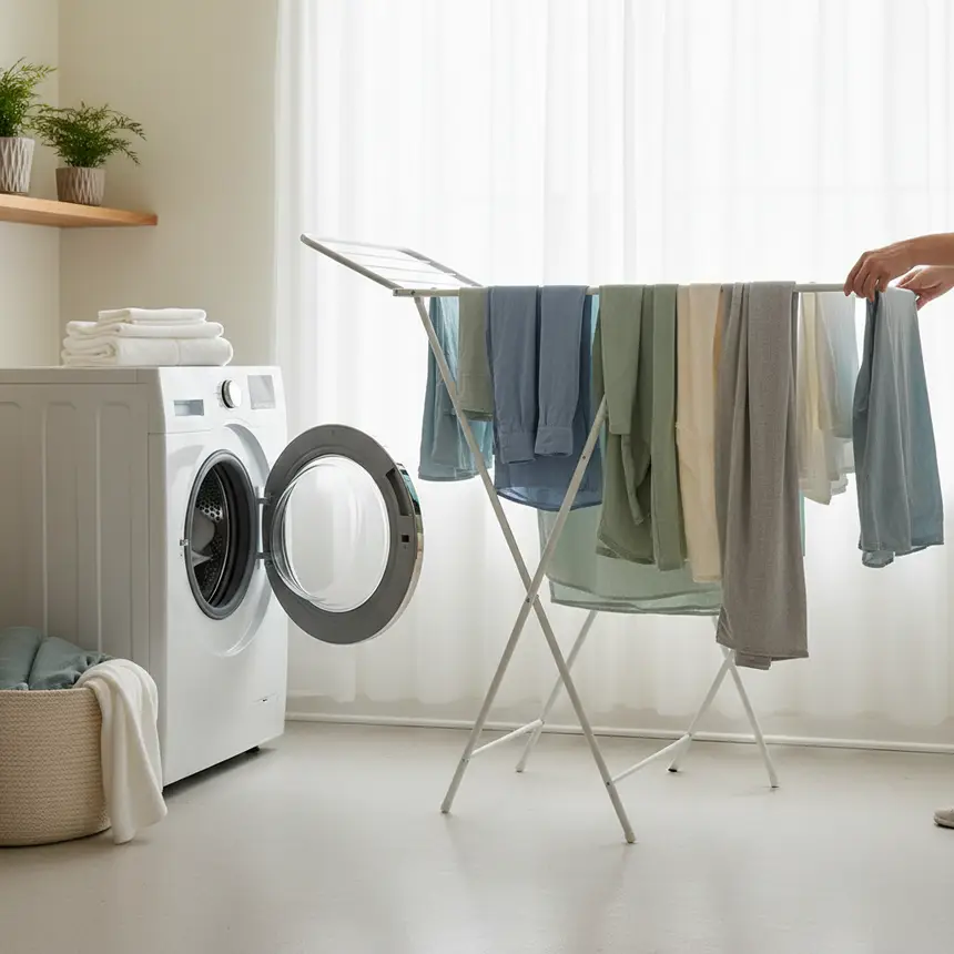 Organized laundry space