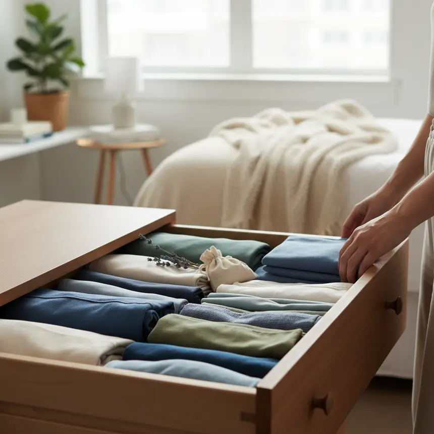 Tidy dresser drawer