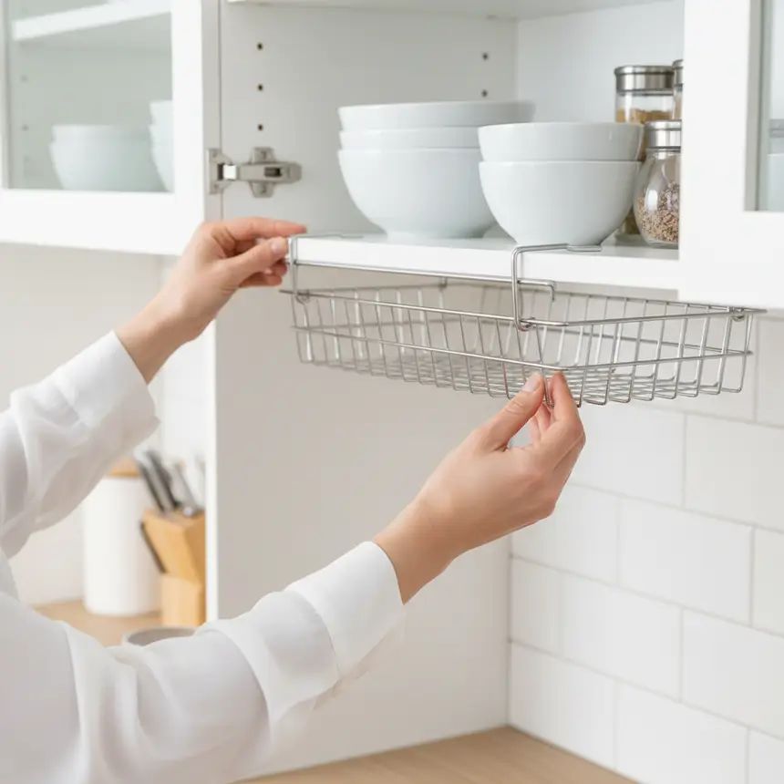 Installing a shelf basket