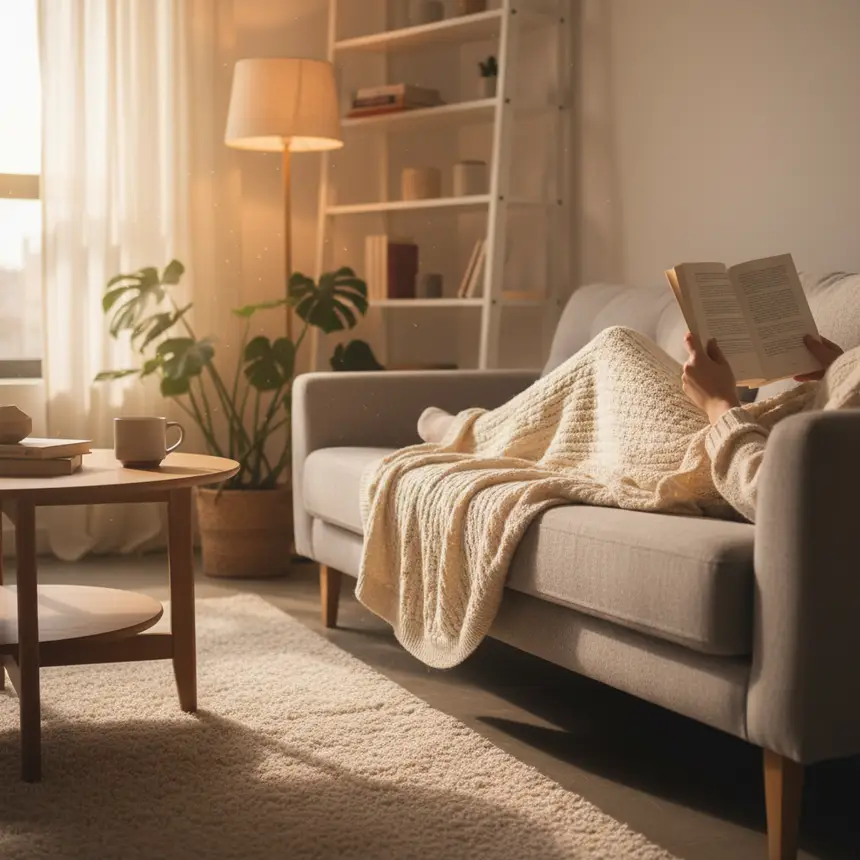 cozy solo living room