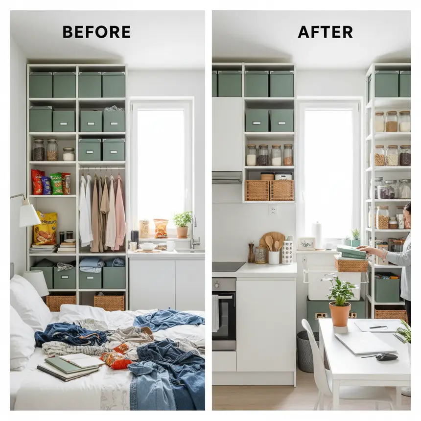 Efficient apartment organizing methods