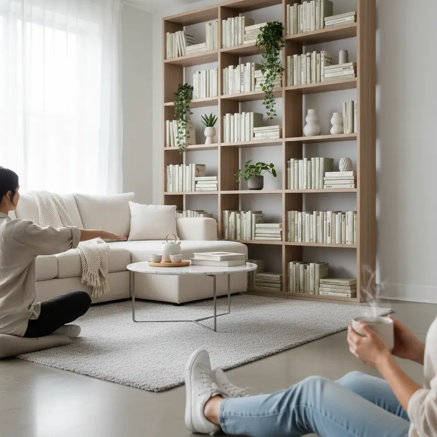 organized living room