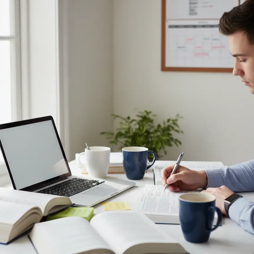 Busy daily life, procrastination habits