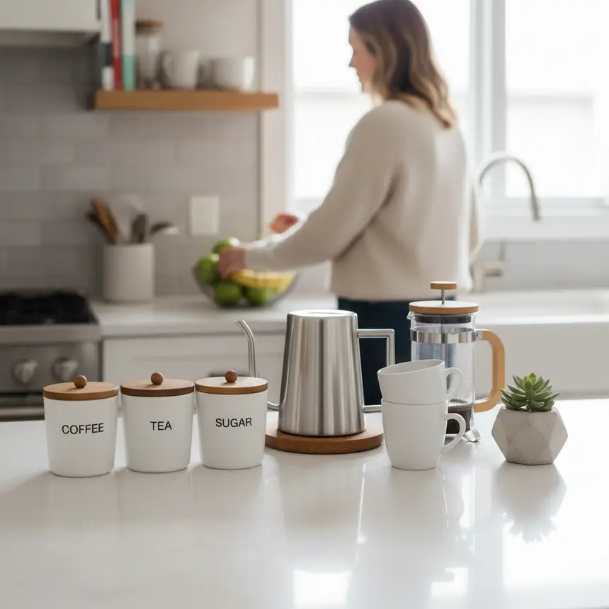 Person organizing small items