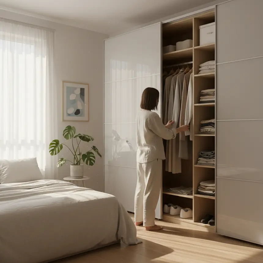 Clean and organized studio apartment