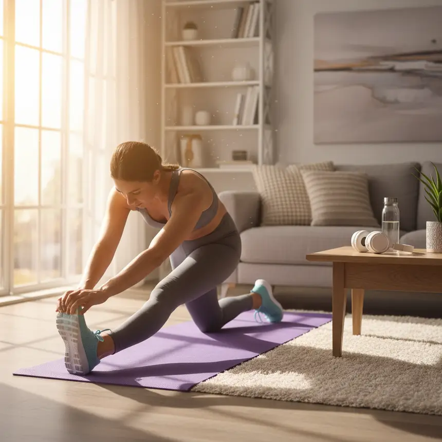 home workout, daily routine