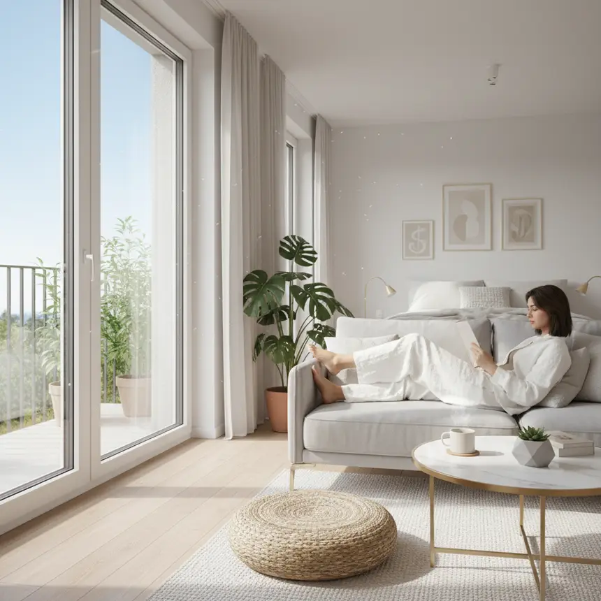 comfortable solo living, healthy home