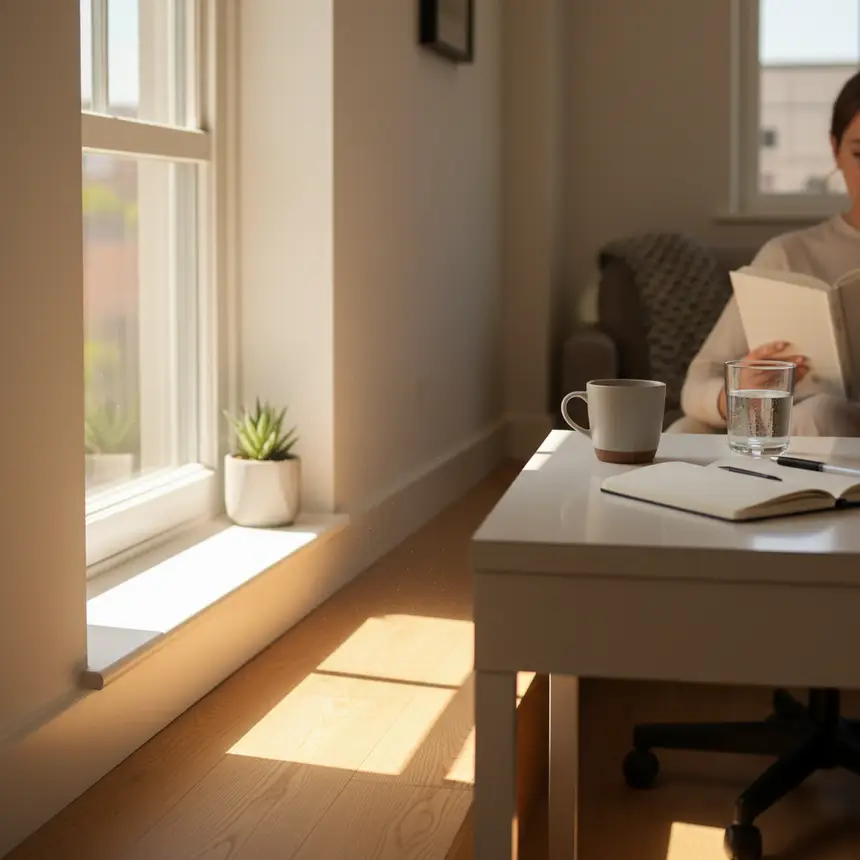 Sunlight through window