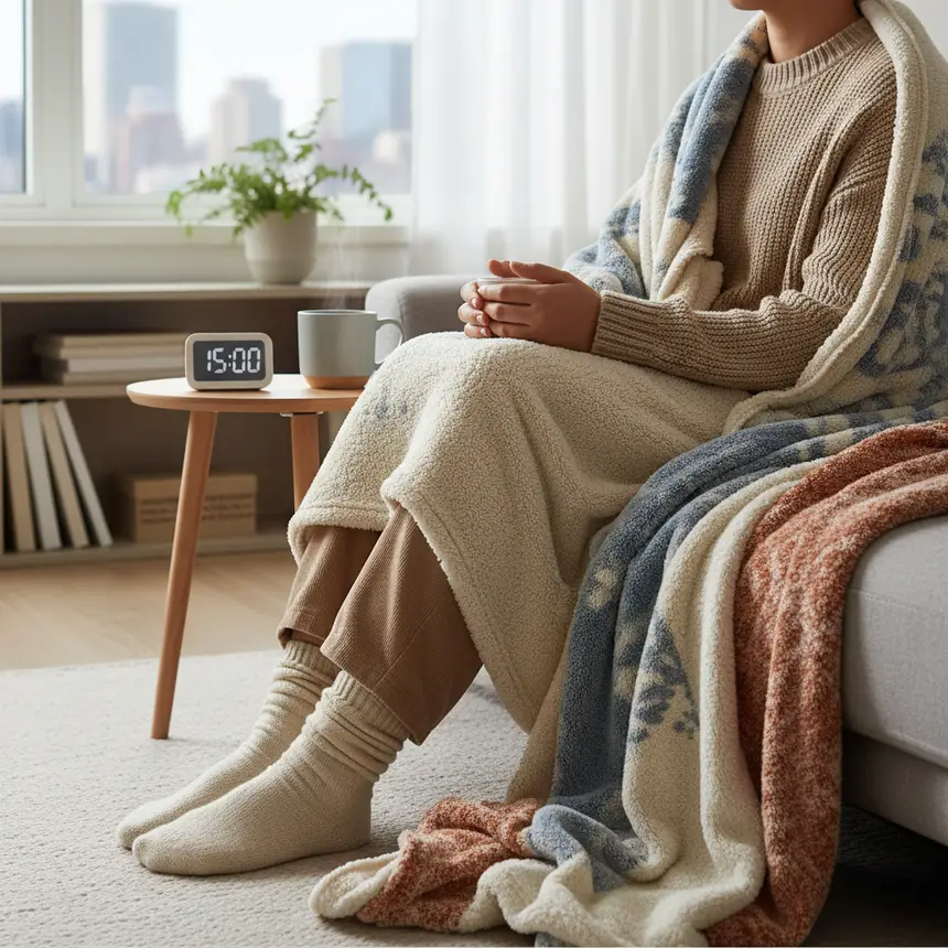 Layered clothing, smart thermostat usage
