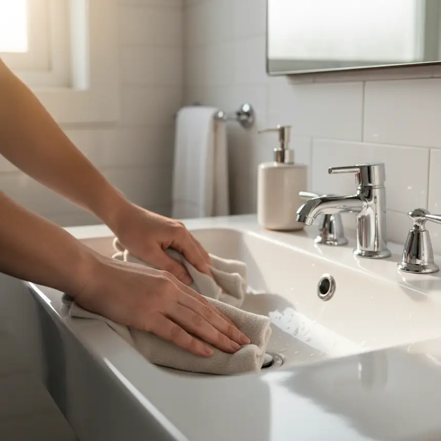 Morning cleaning routine