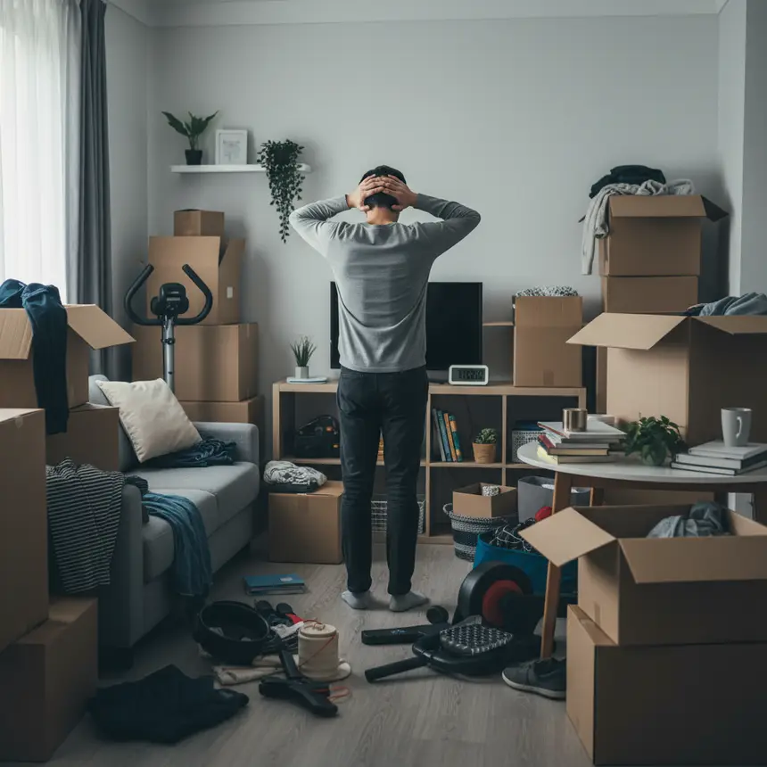 Chaos in a small apartment
