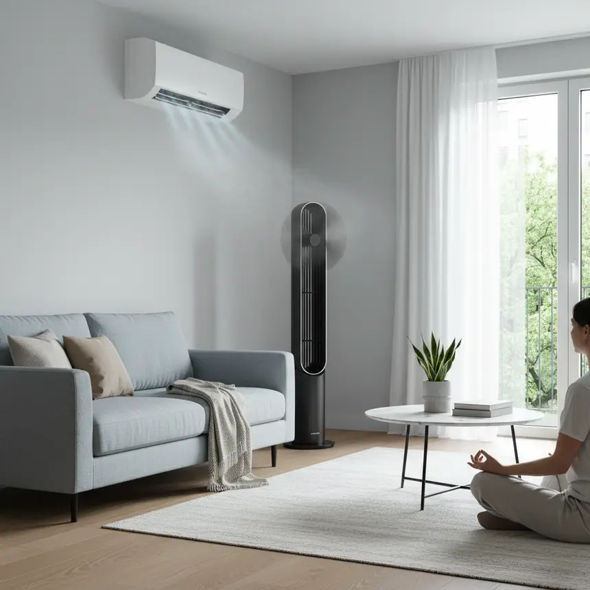 Indoor ventilation, fan use, timer setting