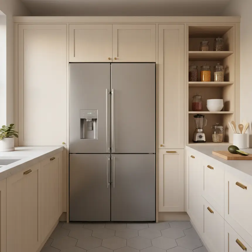 Organized kitchen, clever storage solutions