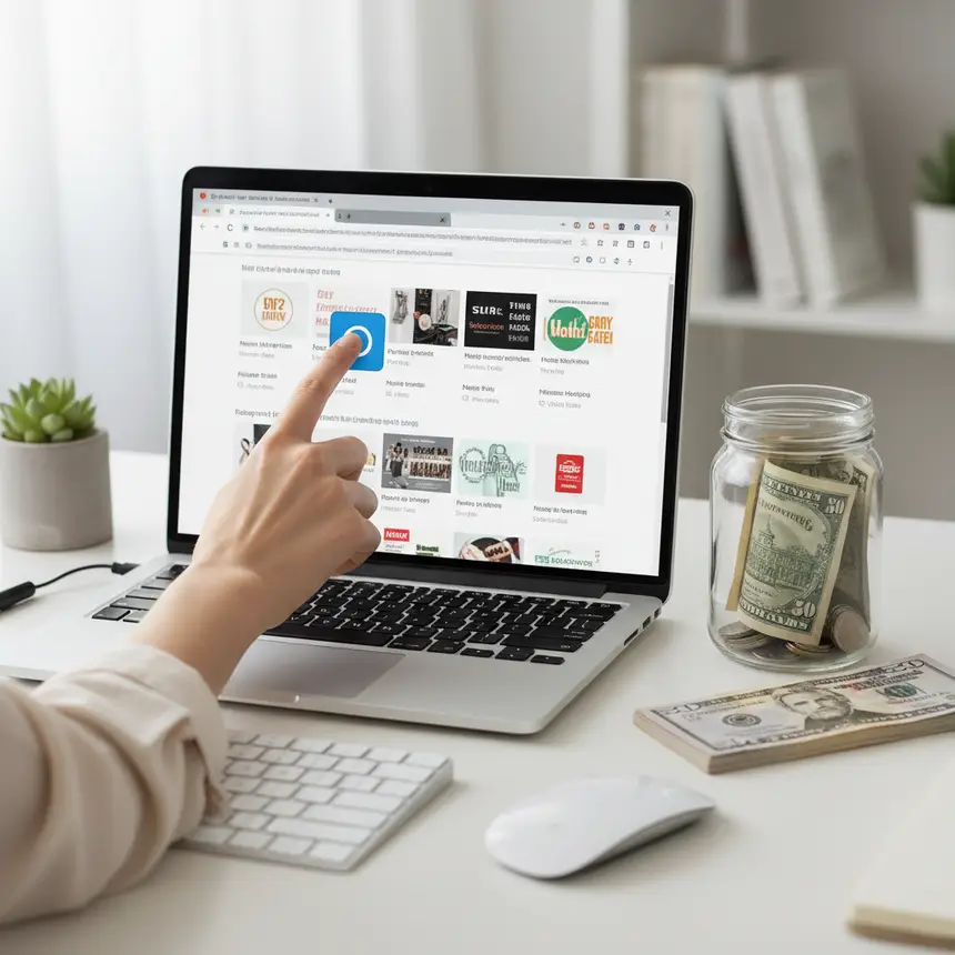 Online shopping saving habit