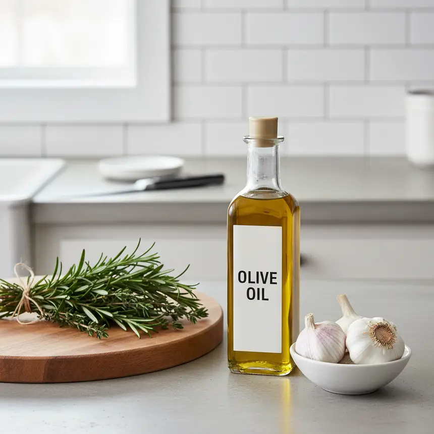 minimalist kitchen counter organization