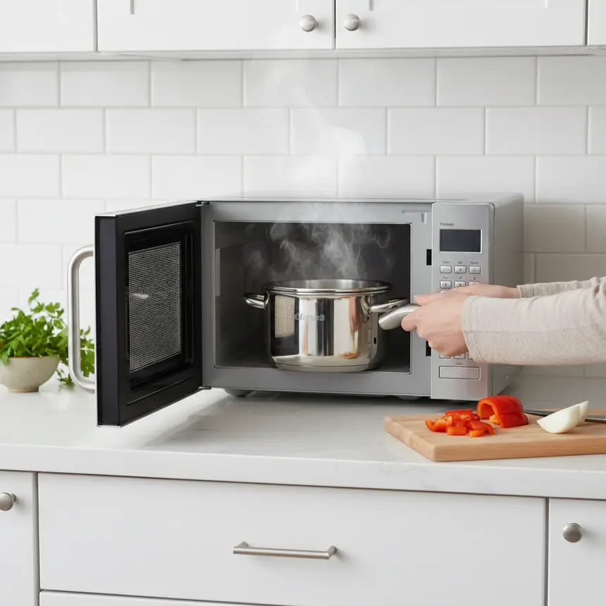 Clean kitchen, versatile cooking pot