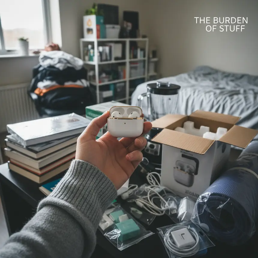 Accumulation habit in a small apartment
