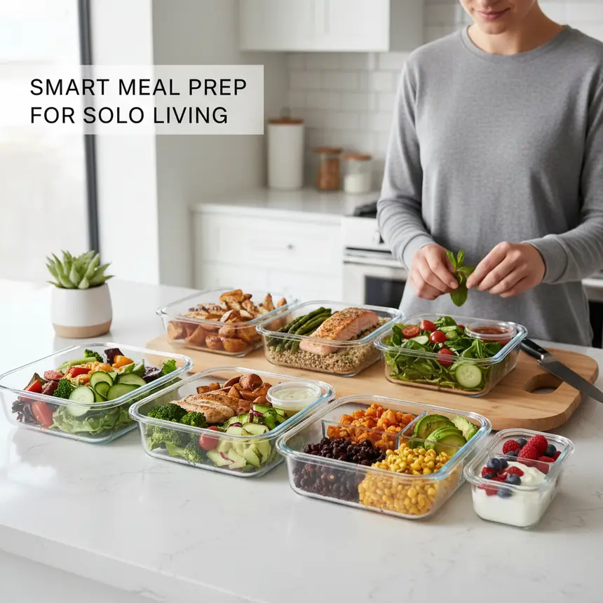 Organized meal prep containers