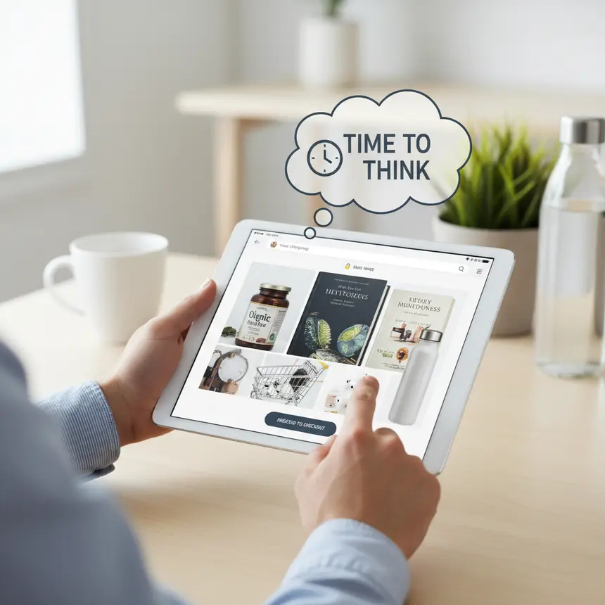 online shopping cart, purchase deliberation