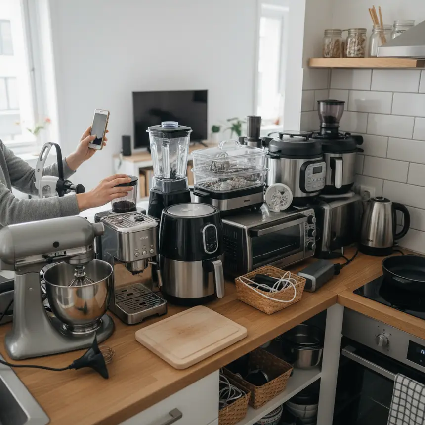 disorganized kitchen