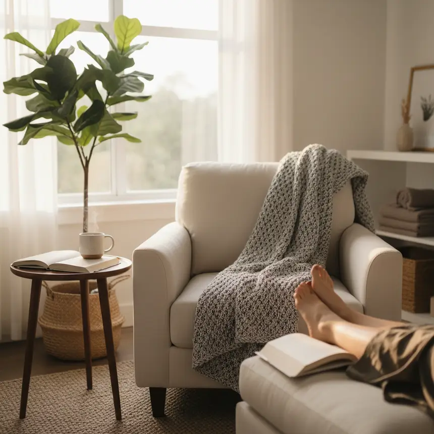 Cozy and organized corner